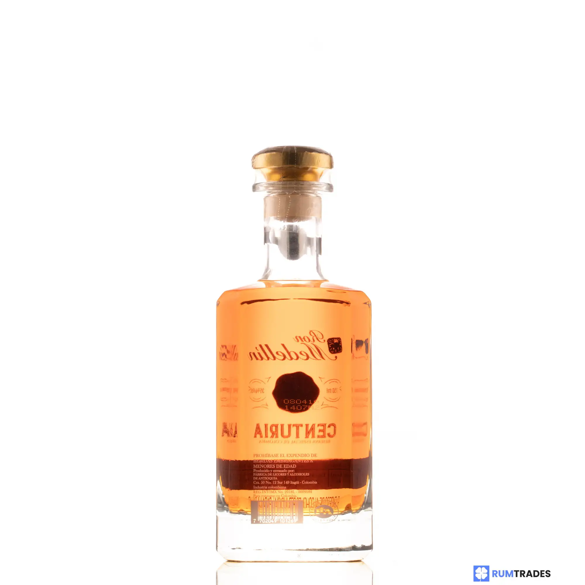 High resolution image of Licores de Antioquia Ron Medellin Centuria 1970