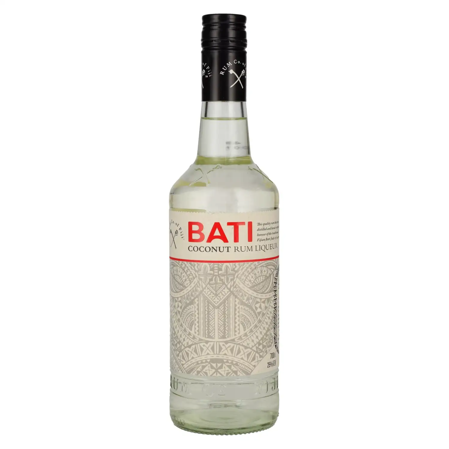 Bottle of Fiji Rum & Co Bati Coconut Rum Liqueur