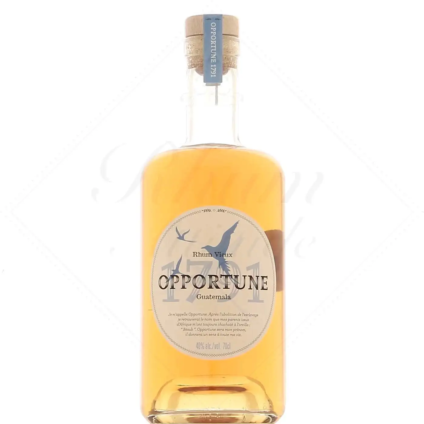 Bottle of Opportune 1791 Guatemala Aged Rum