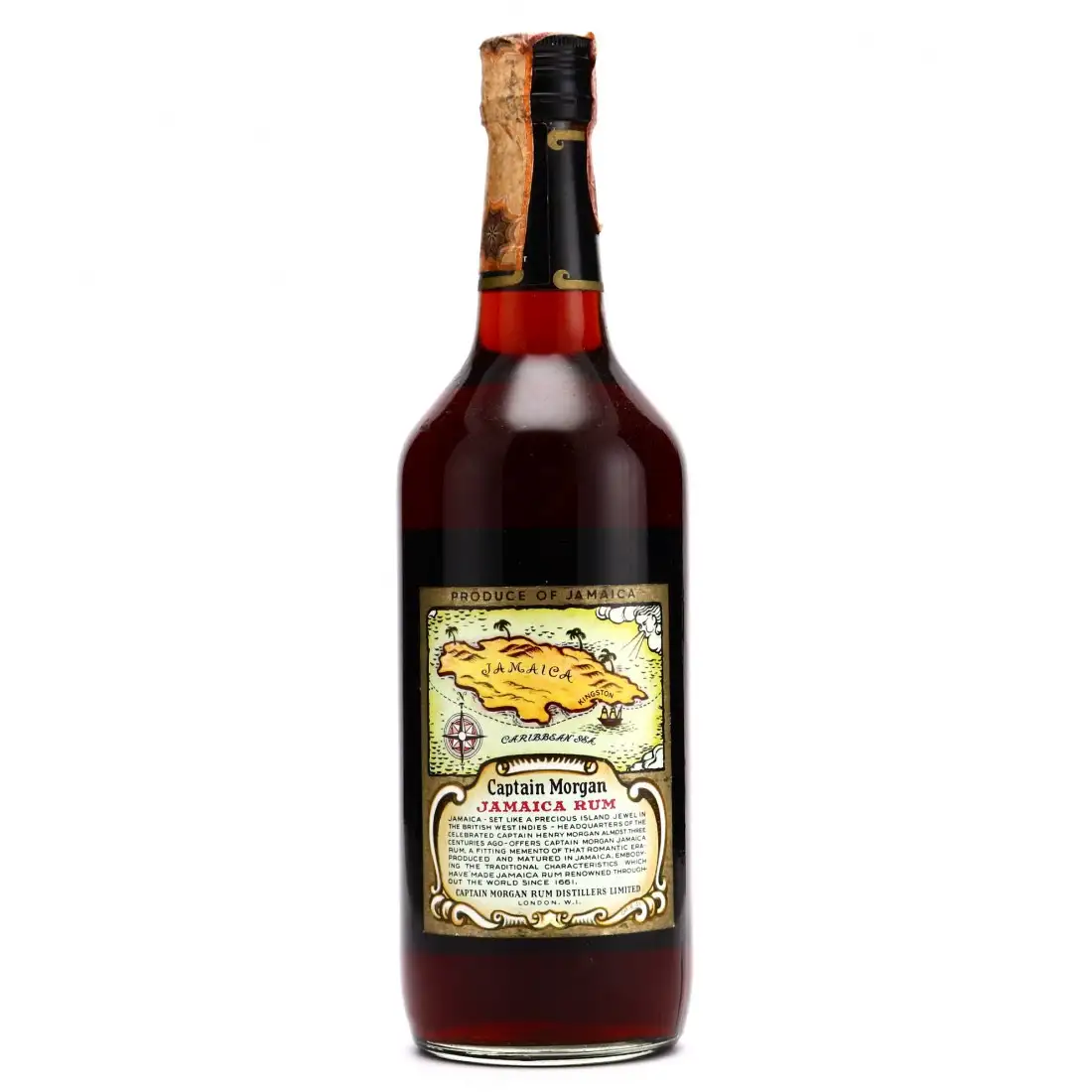 Hochauflösendes Bild von Captain Morgan Black Label Jamaica Rum (Old Version)