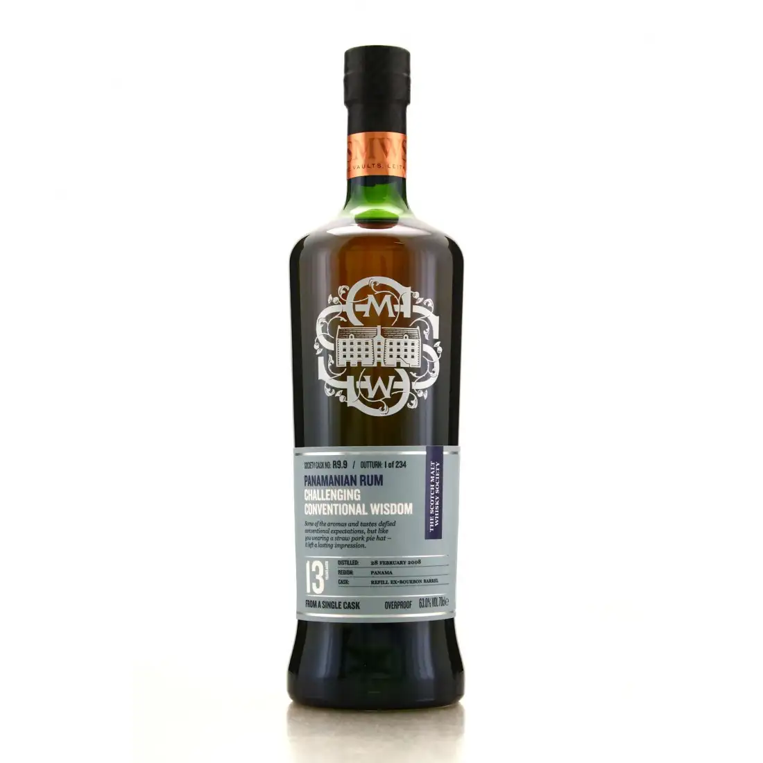 Bottle of SMWS R9.9 Challenging conventional wisdom 2008