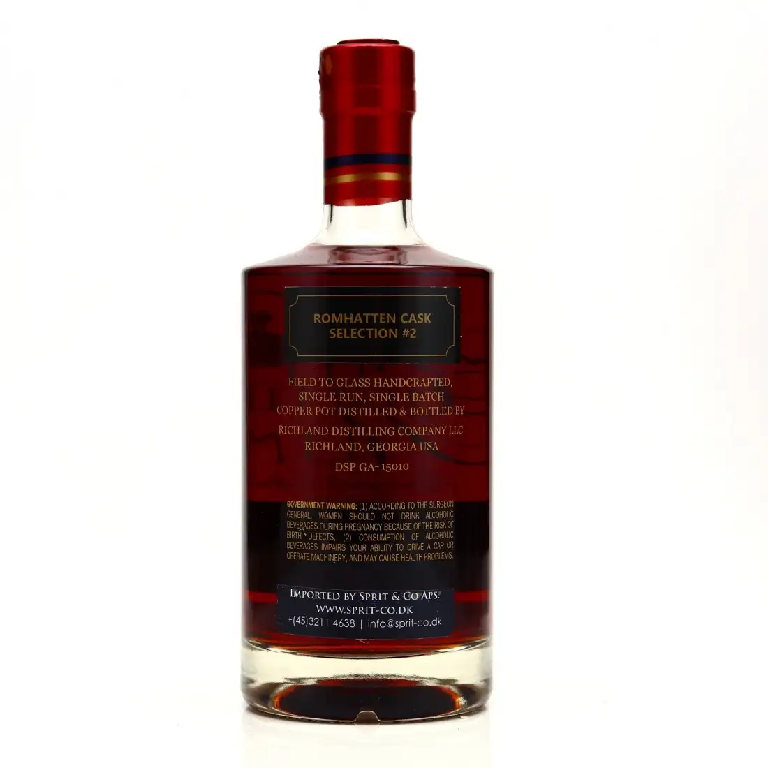 Hochauflösendes Bild von Richland Rum Single Estate Old South Georgia Rum (Romhatten Cask #2) 2011