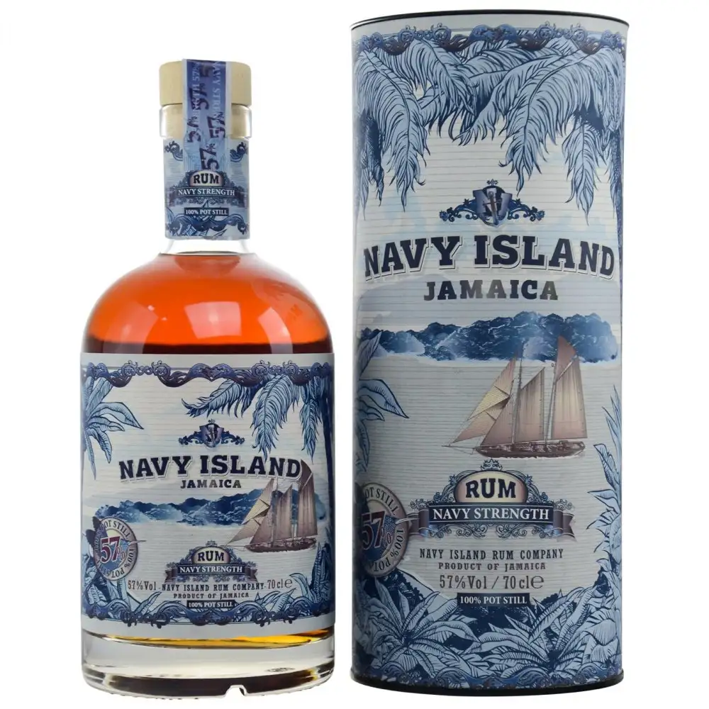 Bottle of Navy Island Jamaica Navy Strength