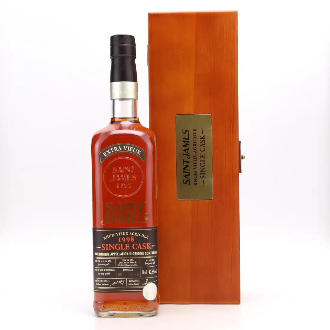 Hochauflösendes Bild von Saint James Single Cask 1998