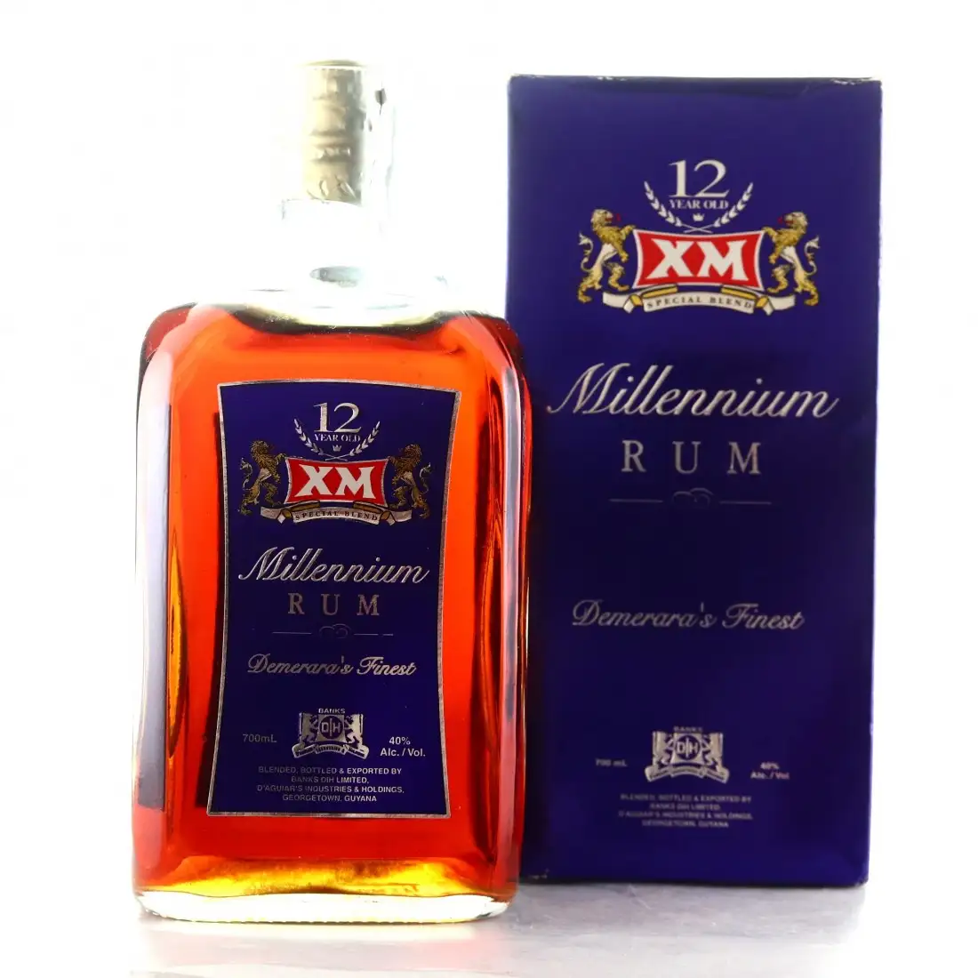 Bottle of XM Millennium Rum 12 Years
