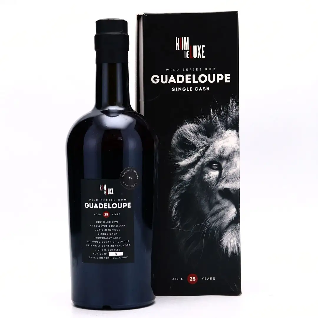 Hochauflösendes Bild von Romdeluxe Bellevue Wild Series Rum Guadeloupe No. 5 1995
