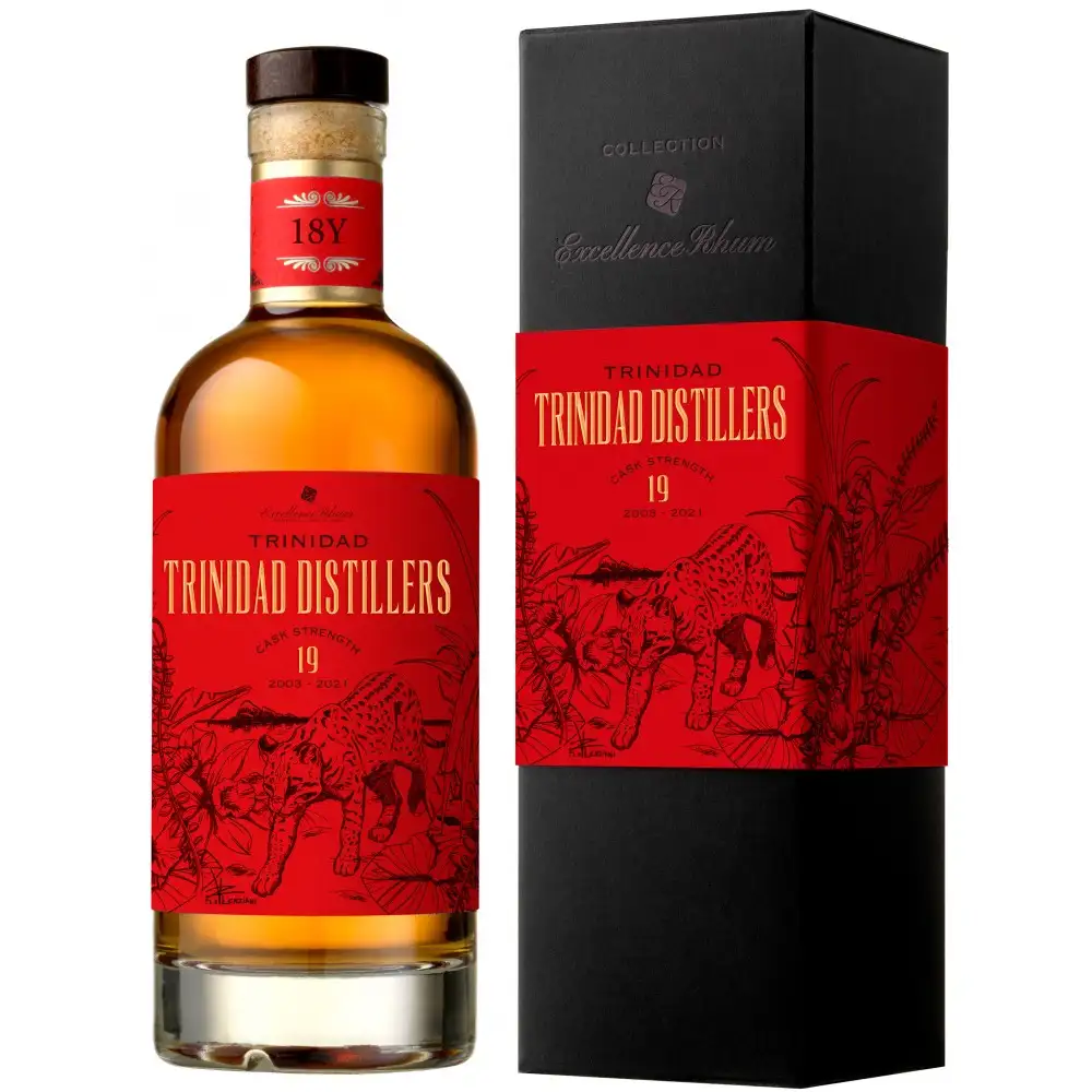 Bottle of Excellence Rhum T.D.L Trinidad Distillers 2003