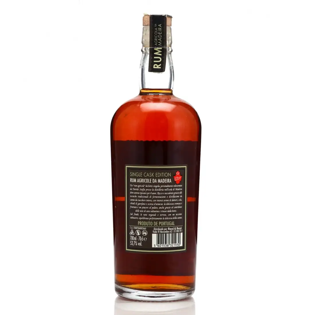 Hochauflösendes Bild von Rossi &amp; Rossi Engenhos do Norte 970 Rum Agricola Da Madeira 2010