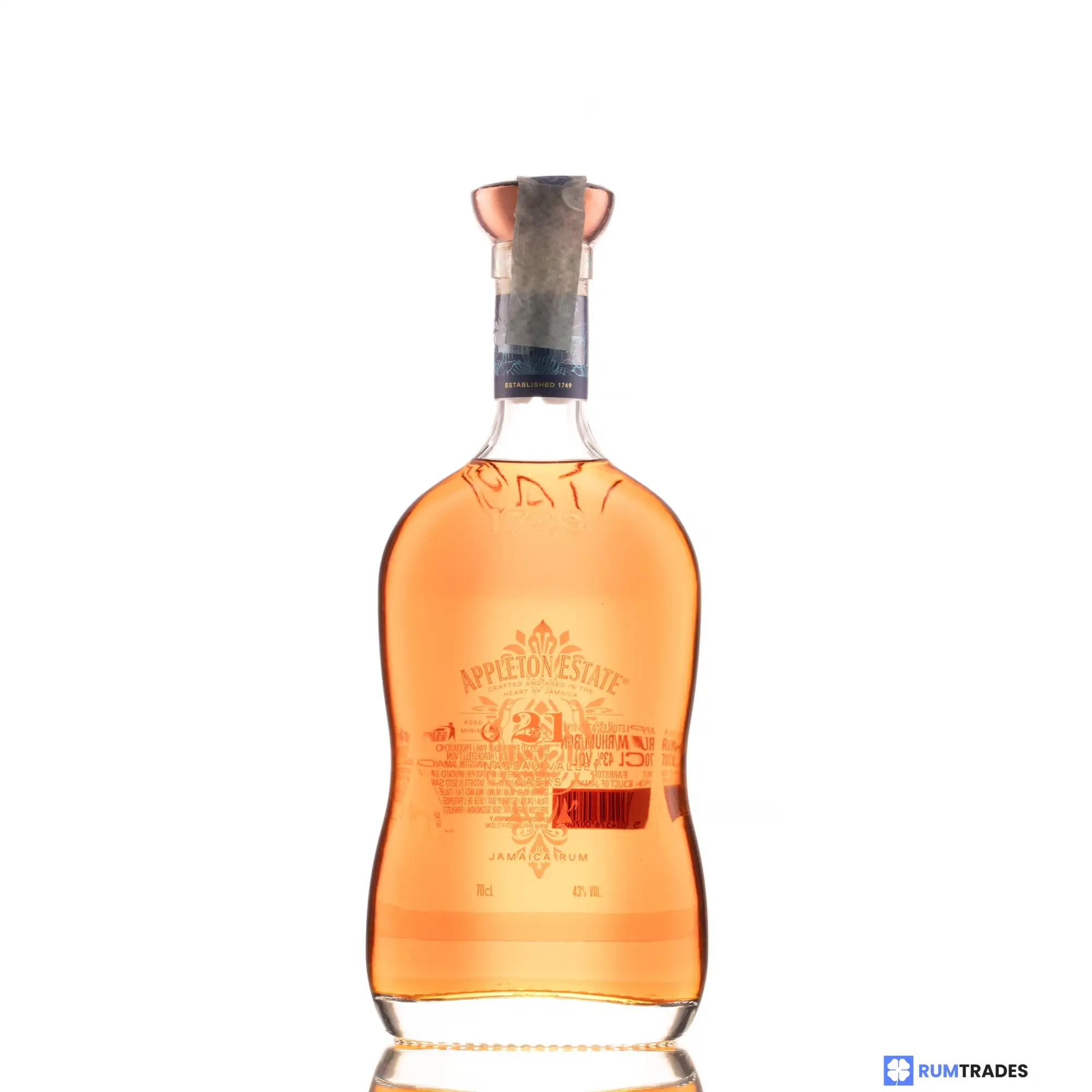 Hochauflösendes Bild von Appleton 21 Years Nassau Valley Cask
