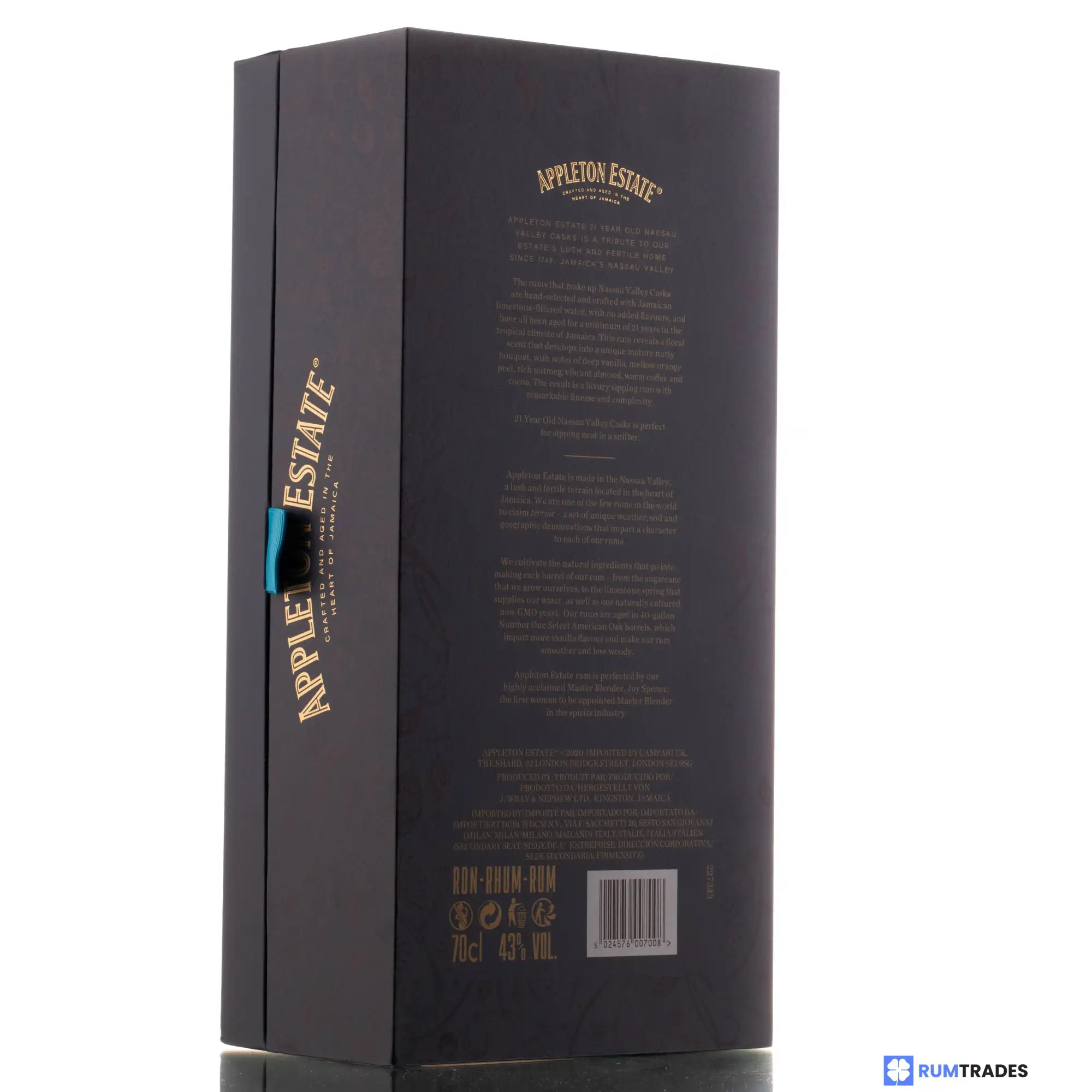 Hochauflösendes Bild von Appleton 21 Years Nassau Valley Cask