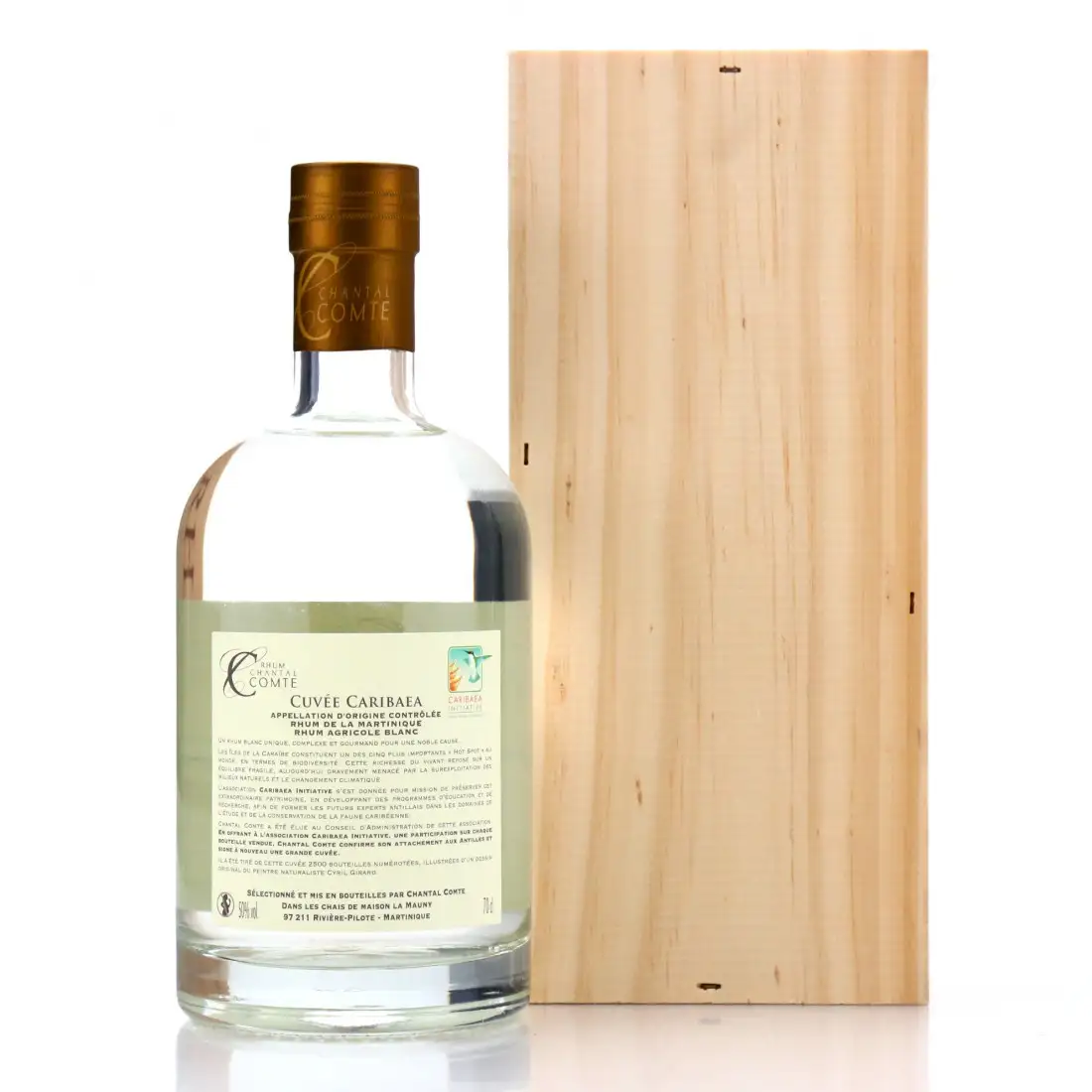 Hochauflösendes Bild von Rhum Chantal Comte Maison La Mauny Cuvée Caribaea 2020