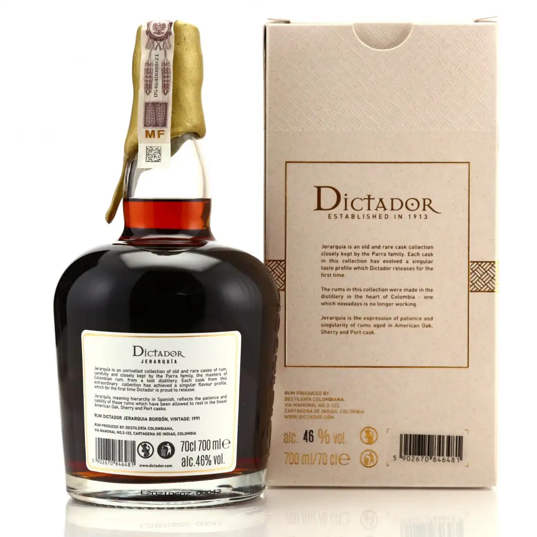 Hochauflösendes Bild von Dictador Jerarquía Borbón 1991