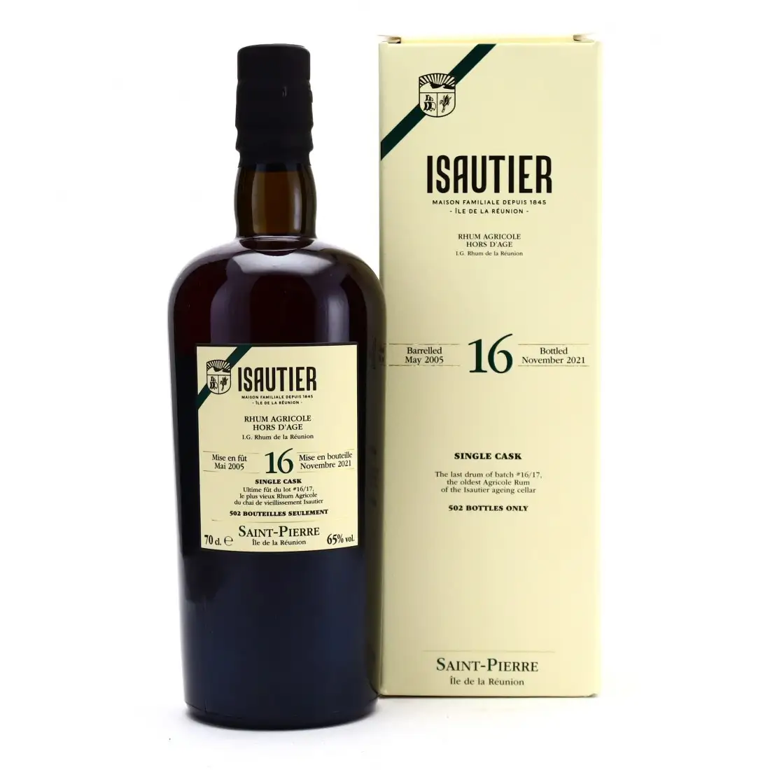 Bottle of Velier Isautier Hors d’âge Agricole 2005