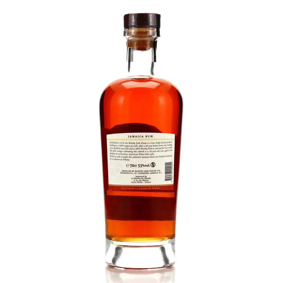 Hochauflösendes Bild von Worthy Park Single Cask (LMDW) WPL 2005