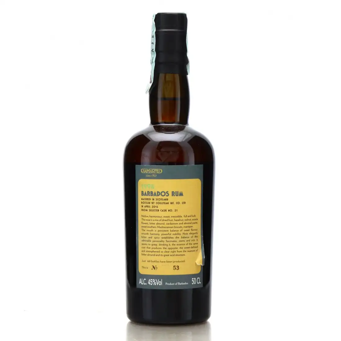 Hochauflösendes Bild von Samaroli Barbados Rum 1998