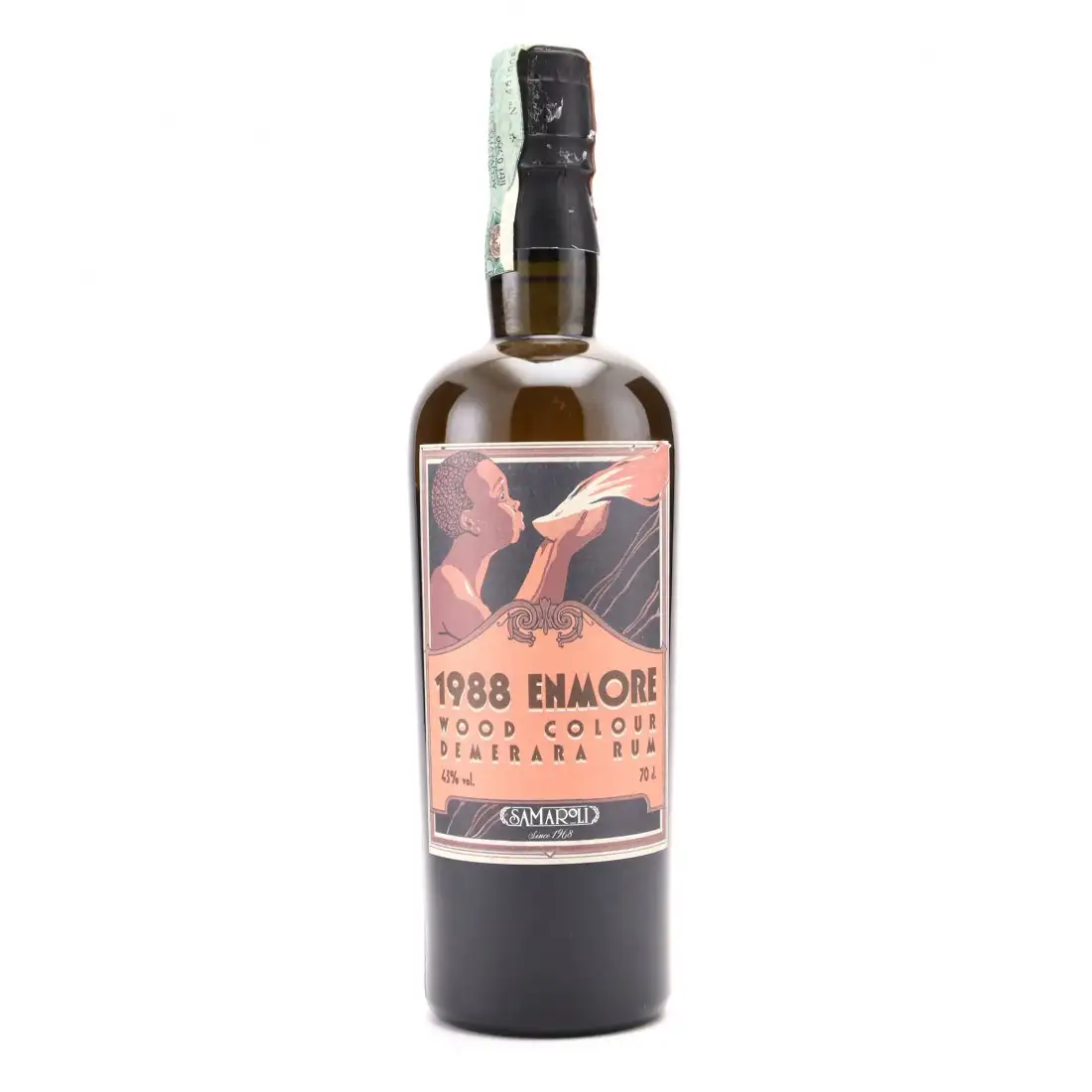 Hochauflösendes Bild von Samaroli Enmore Wood Colour Demerara Rum 1988