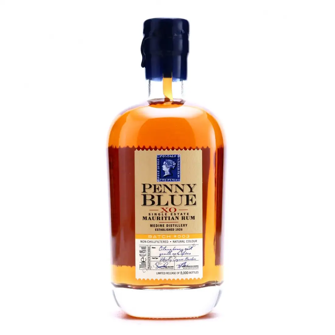 Bottle of Medine Estate Penny Blue XO