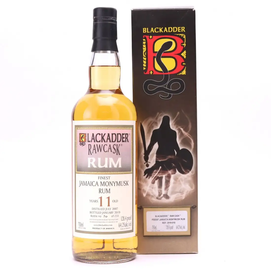 Bottle of Blackadder Clarendon Finest Jamaica Monymusk Rum 2007