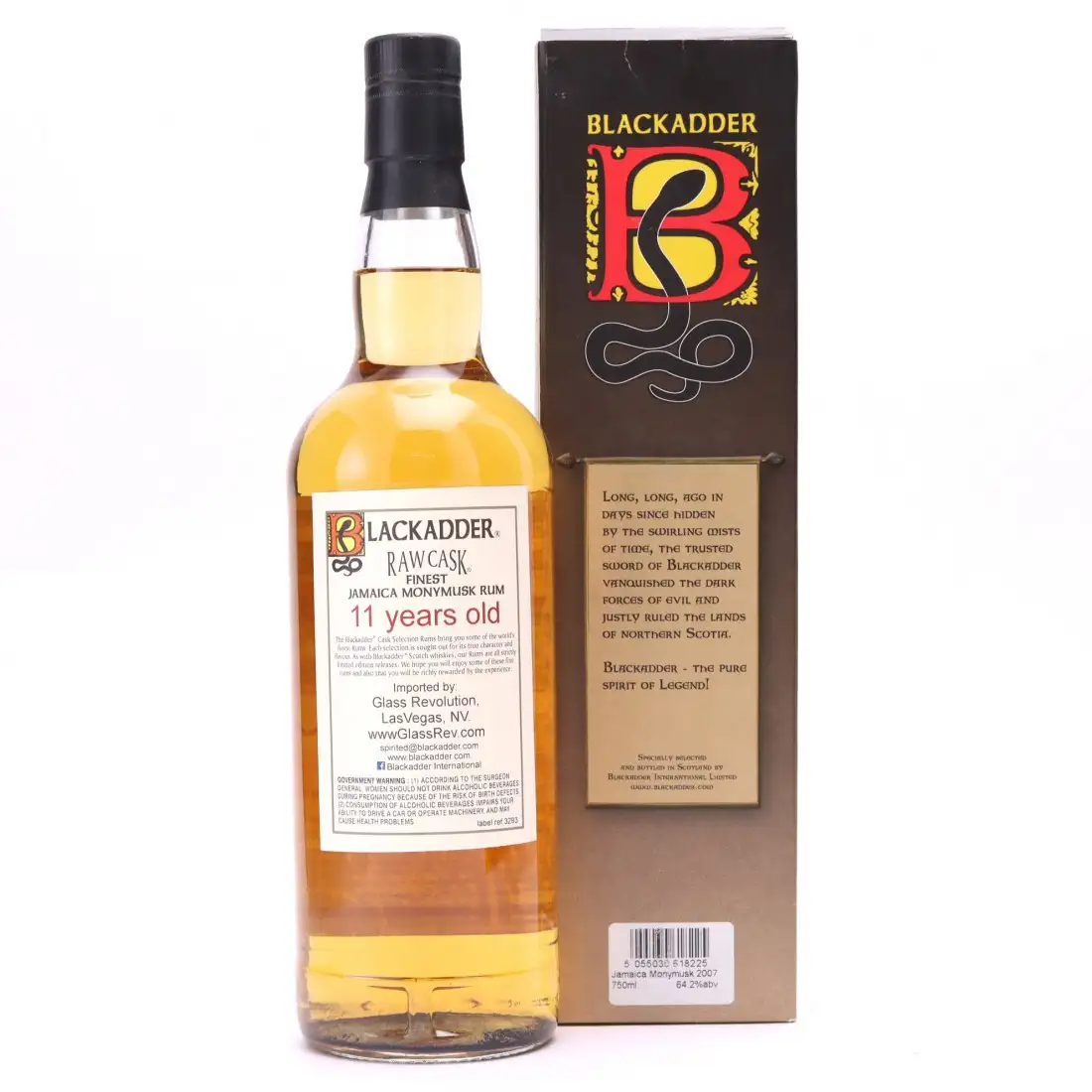 Hochauflösendes Bild von Blackadder Clarendon Finest Jamaica Monymusk Rum 2007