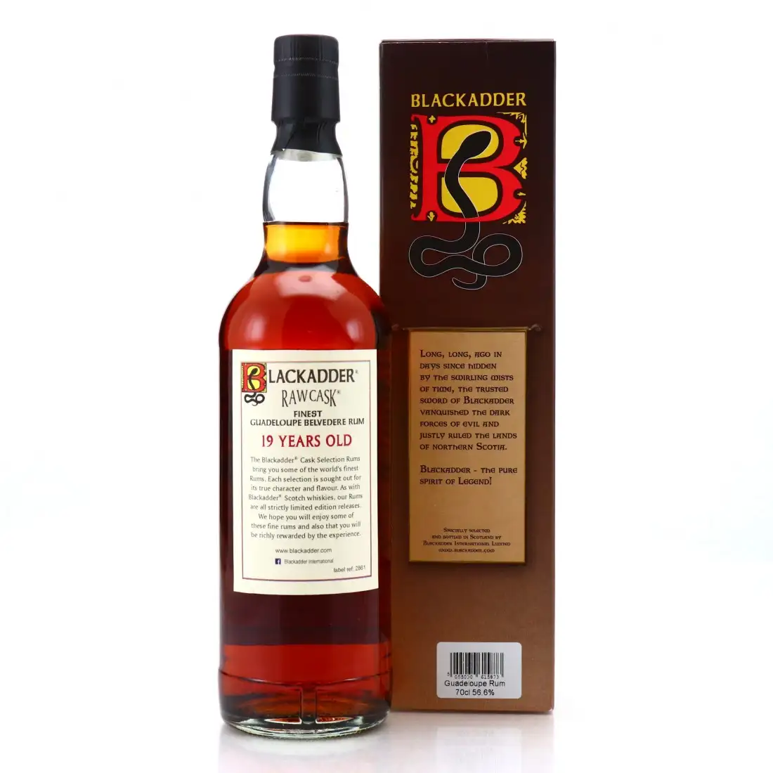 Hochauflösendes Bild von Blackadder Bellevue Raw Cask Rum Belvedere 1998