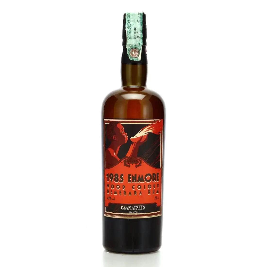 Hochauflösendes Bild von Samaroli Enmore Wood Colour Demerara Rum 1985