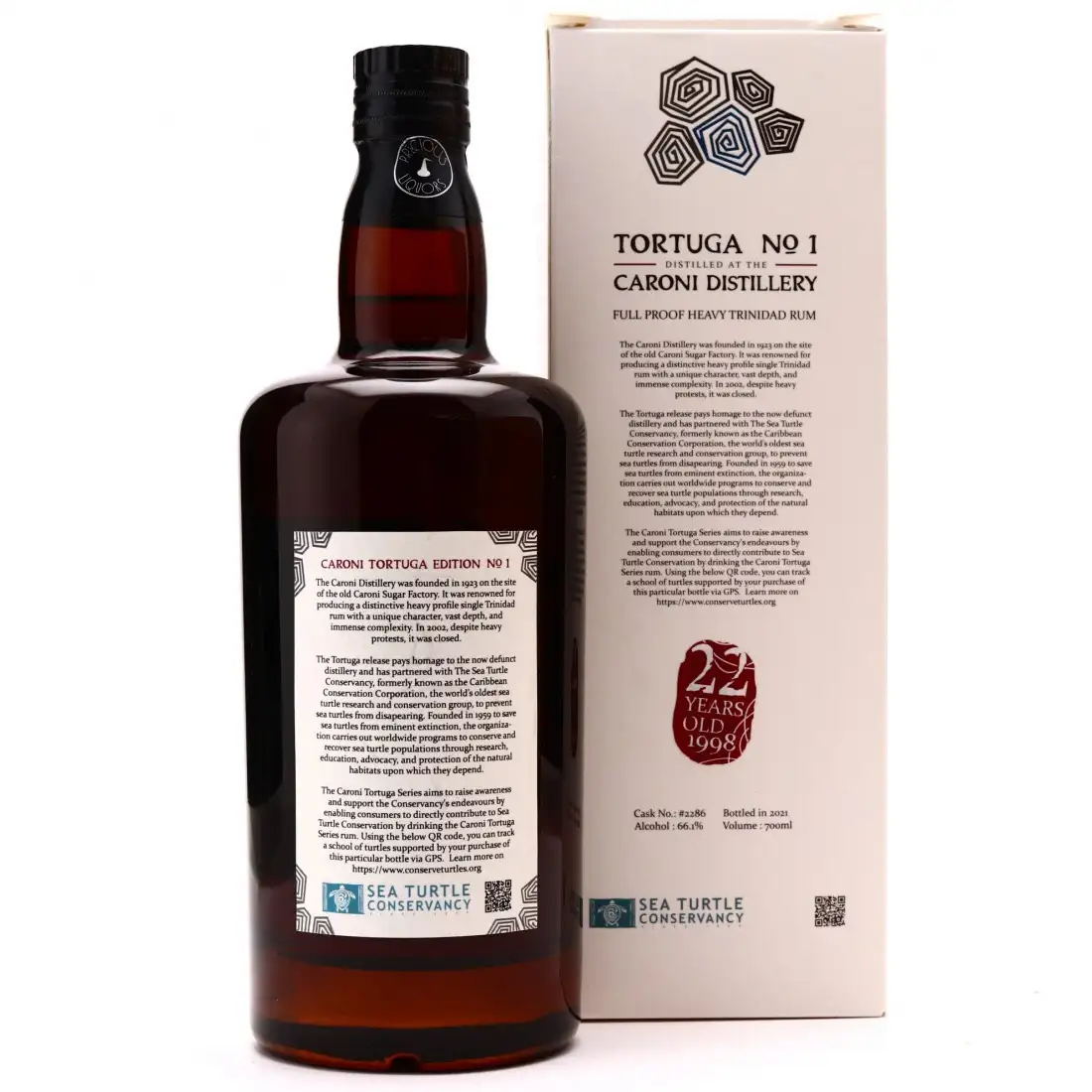 Hochauflösendes Bild von Precious Liquors Caroni Tortuga No. 1 (East Asia Whisky) 1998