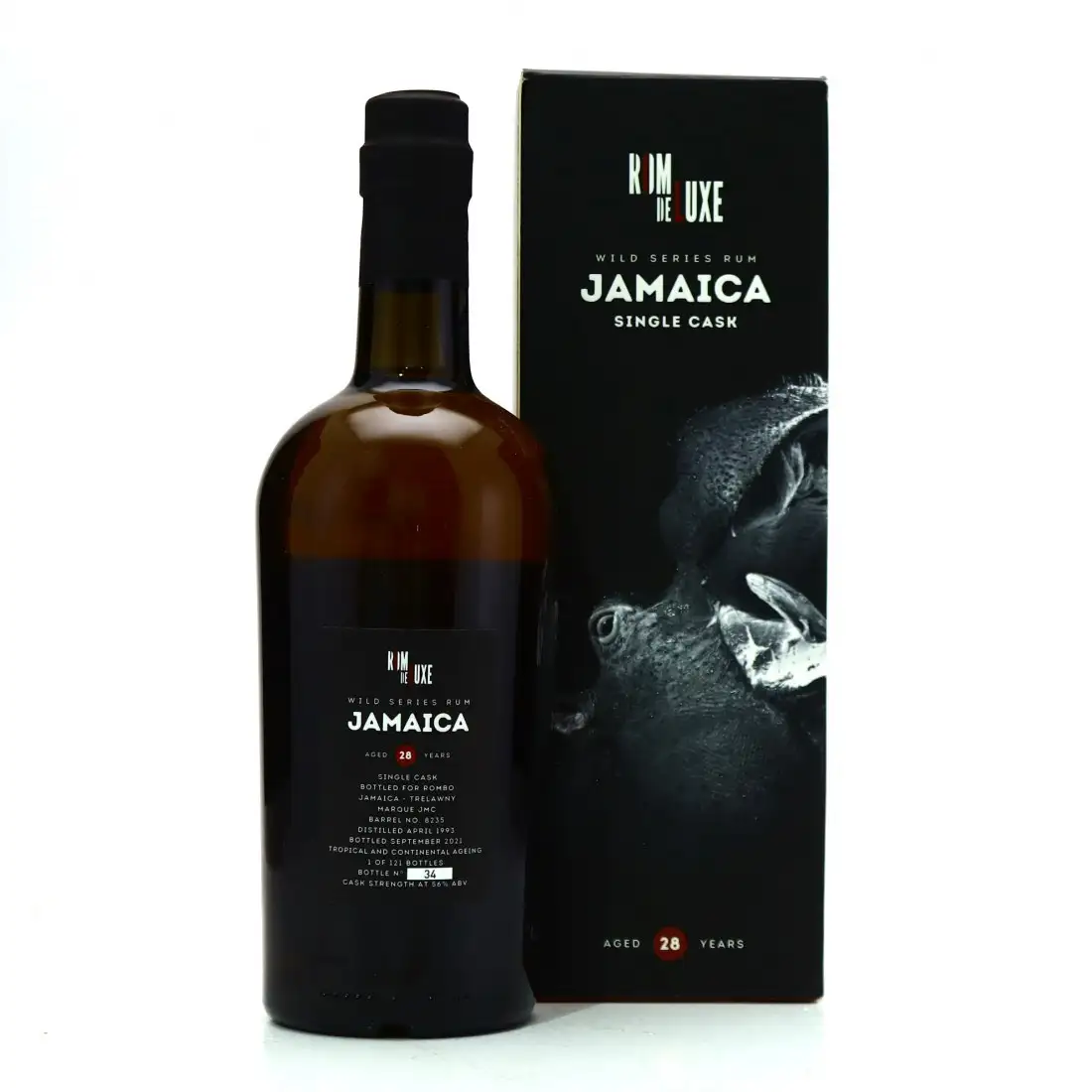Hochauflösendes Bild von Romdeluxe Hampden Wild Series Rum Jamaica No. 18 (Rombo.dk) JMC 1993
