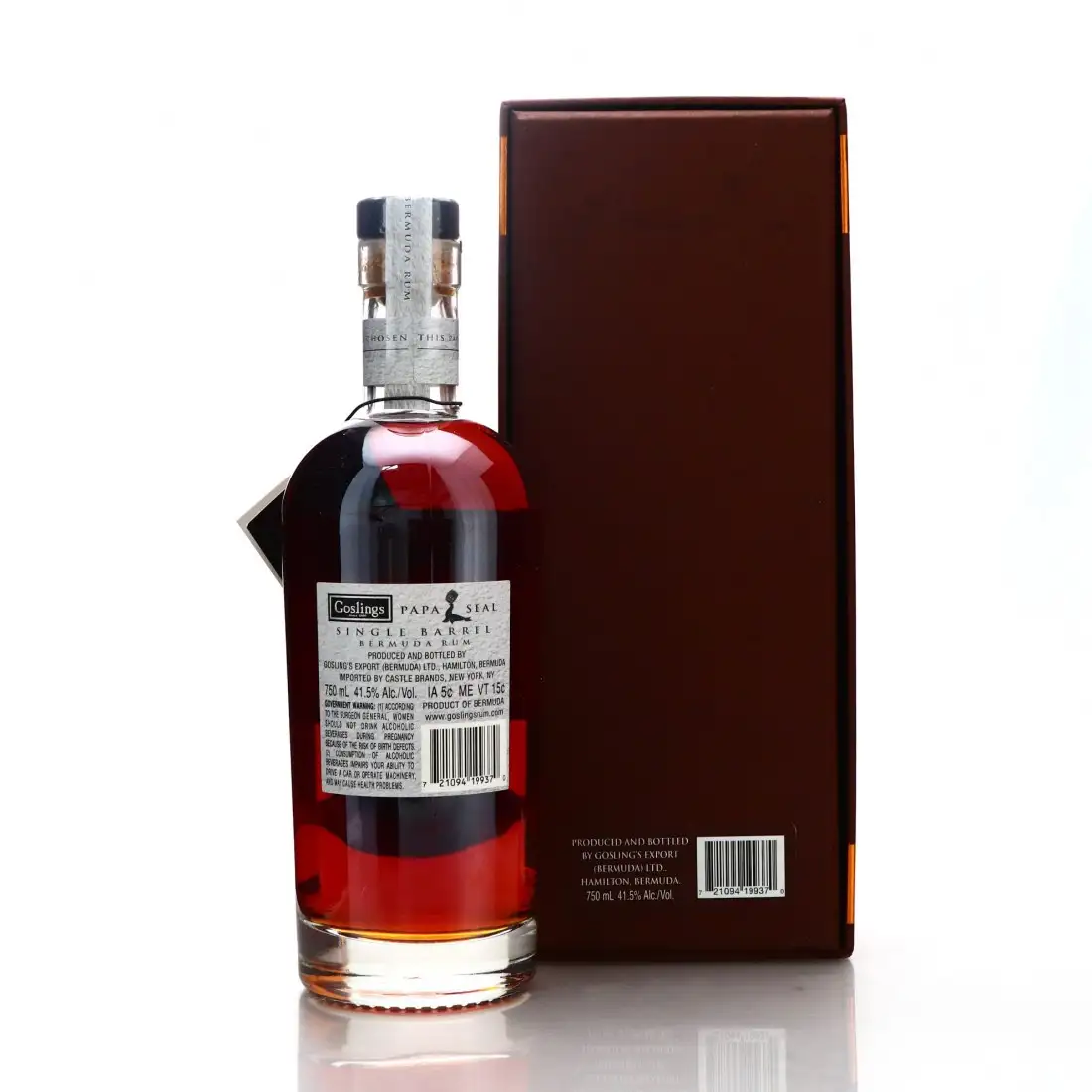 High resolution image of Goslings Papa Seal Single Barrel