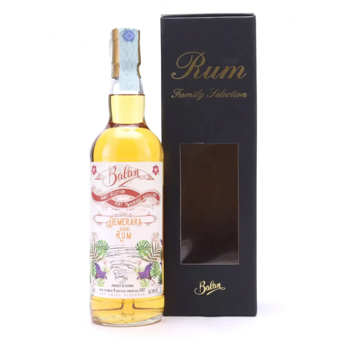 Hochauflösendes Bild von Balan Port Mourant Family Selection Demerara Rum 2008