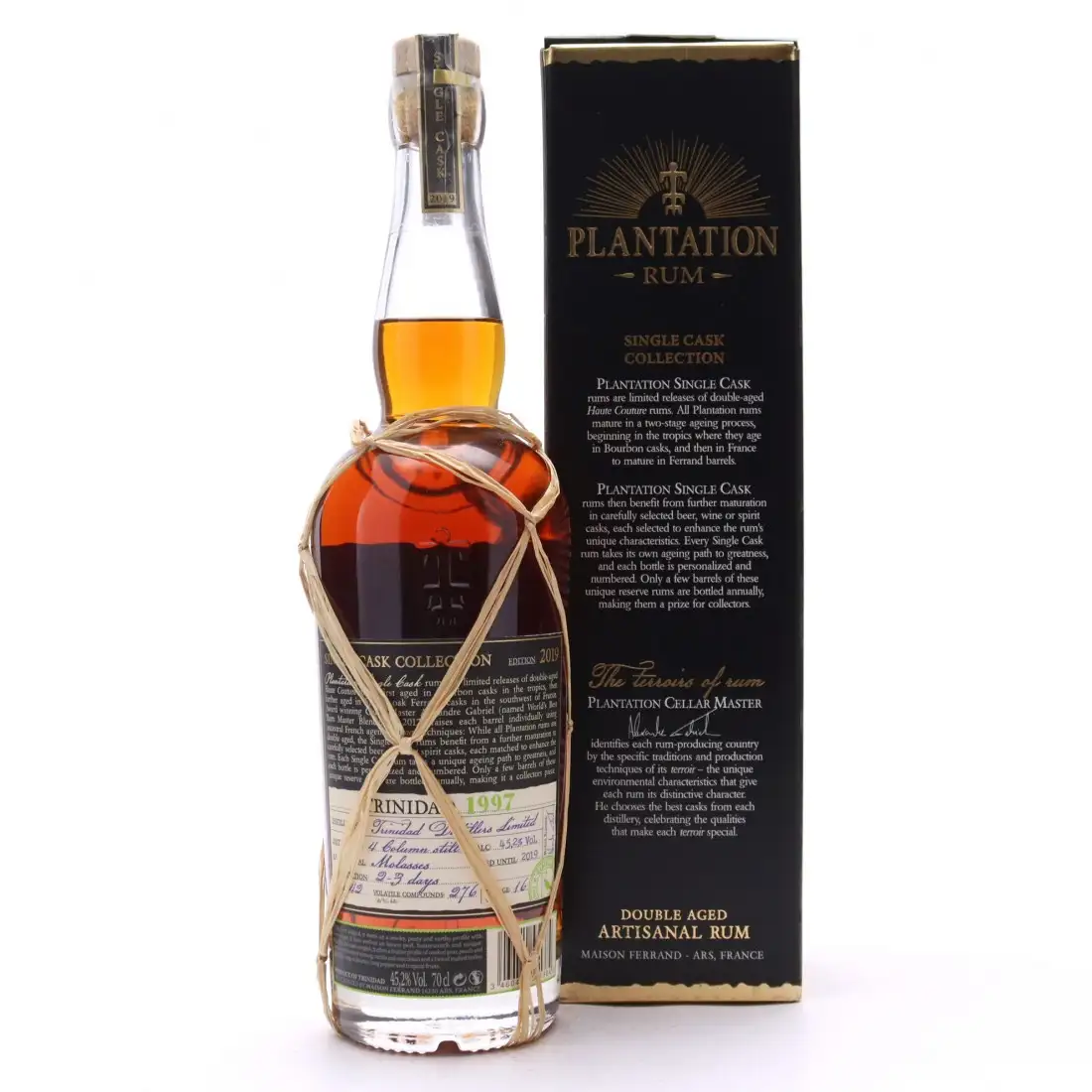 Hochauflösendes Bild von Plantation Single Cask (Egyediség, Whiskynet) 1997