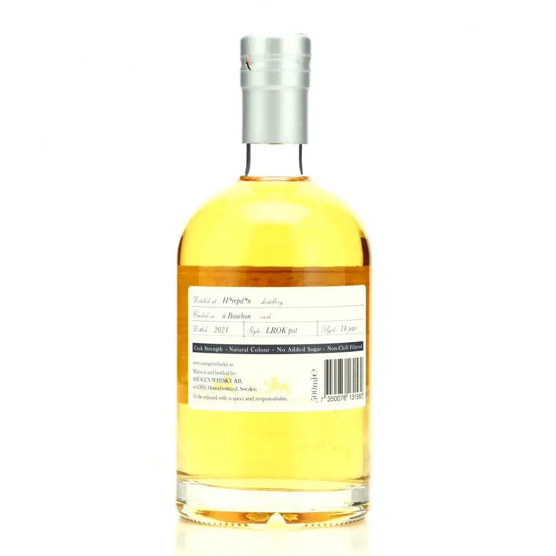 Hochauflösendes Bild von Kinghaven Hampden Premium Single Cask Rum LROK 2007