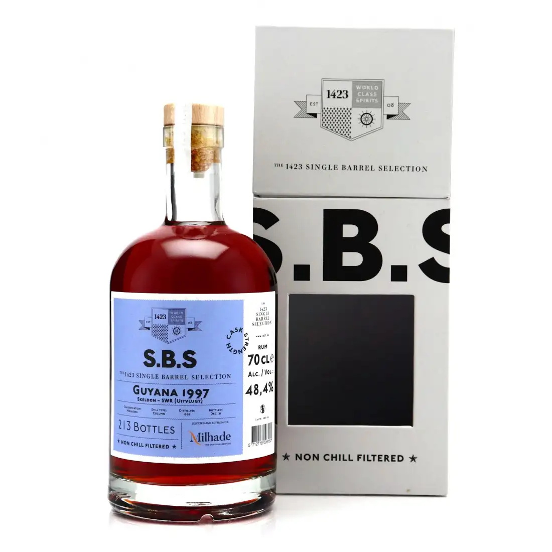 Bottle of Skeldon S.B.S Selected and bottled for Milhade SWR 1997