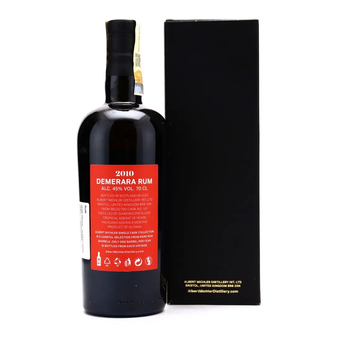 Hochauflösendes Bild von Albert Michler Distillery Diamond Demerara 2010