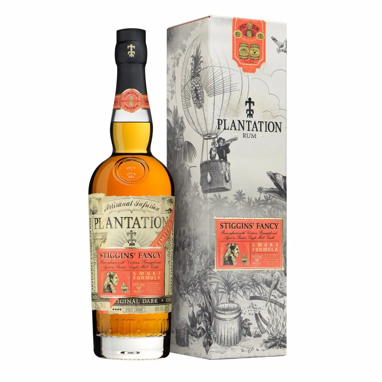 Bottle of Plantation Stiggins‘ Fancy Pineapple Smoky Formula