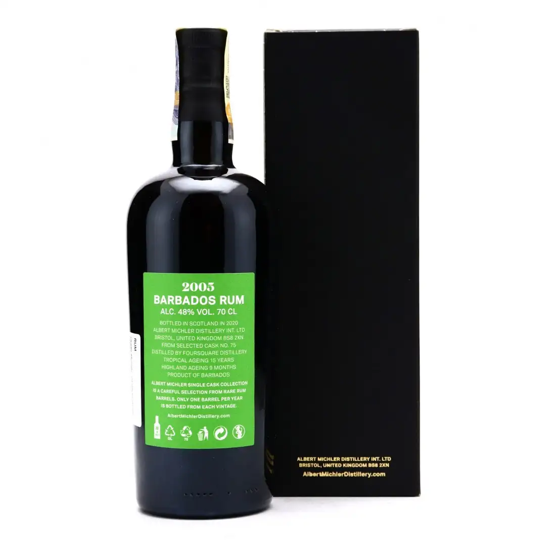 Hochauflösendes Bild von Albert Michler Distillery Foursquare Barbados 2005