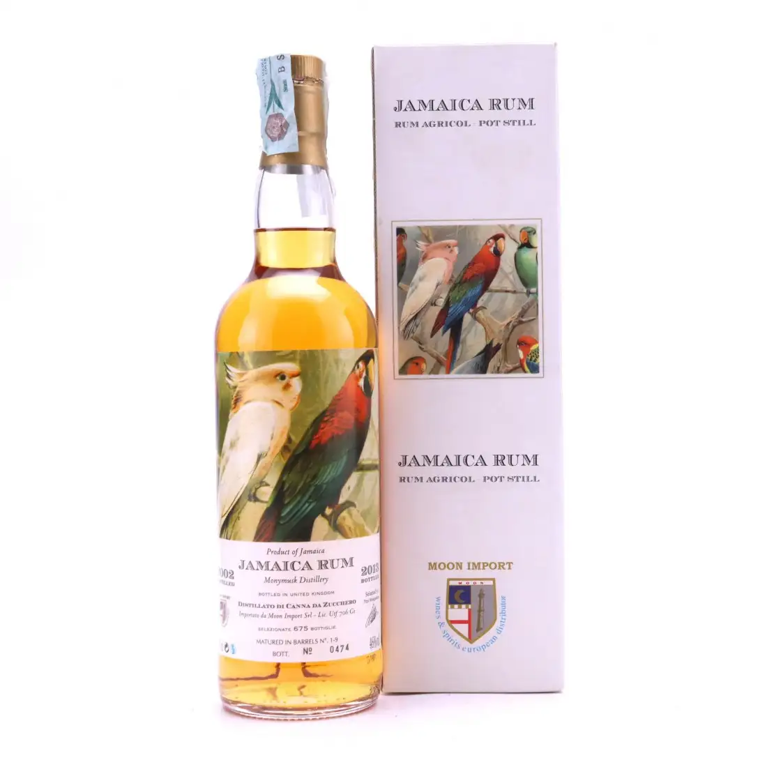 Hochauflösendes Bild von Moon Import Clarendon Jamaica Rum 2002