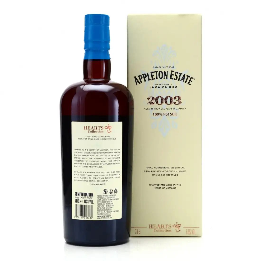 Hochauflösendes Bild von Velier Appleton Hearts Collection - 2003