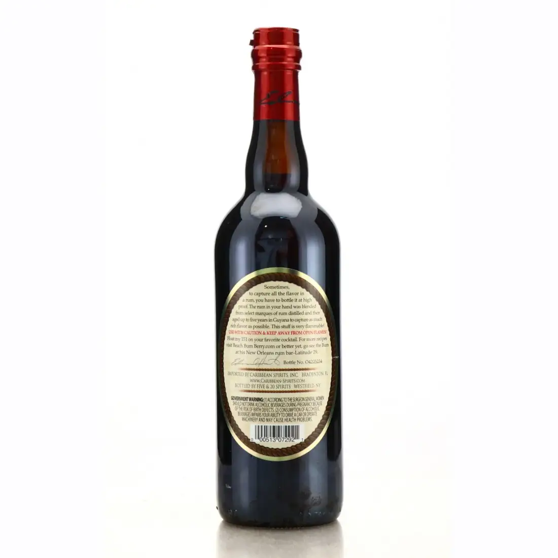 Hochauflösendes Bild von Five &amp; 20 Spirits Hamilton 151 Ministry of Rum Collection Overproof Demerara River