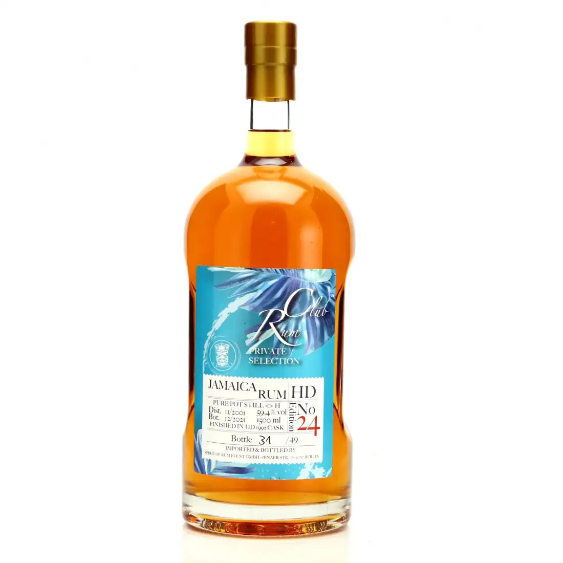 Bottle of Hampden Rumclub Private Selection Ed. 24 HD Magnum <>H 2001