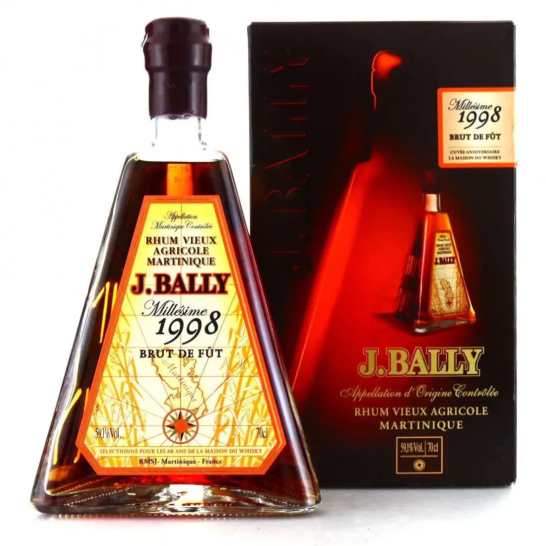 Bottle of LMDW Saint James J. Bally Millésime 1998