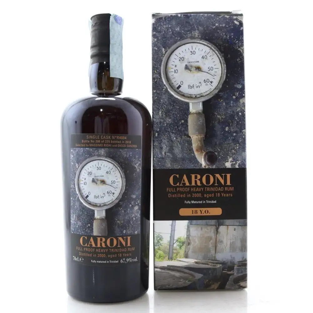 Bottle of Velier Caroni Heavy Trinidad Rum (Whisky Antique) HTR 2000