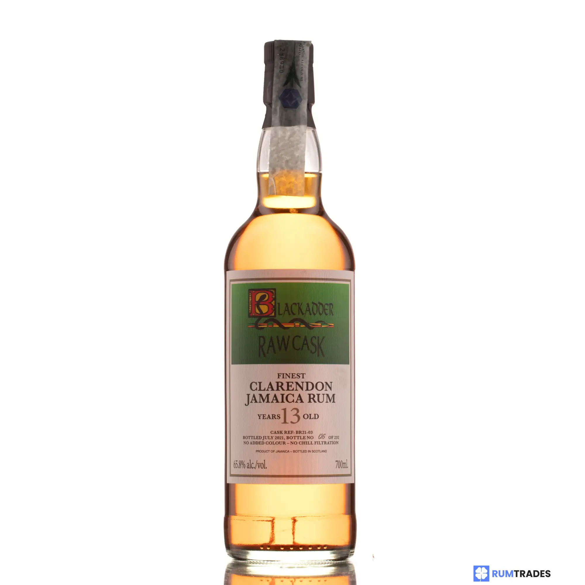 Hochauflösendes Bild von Blackadder Clarendon Raw Cask Rum Jamaica Rum MMV 2007