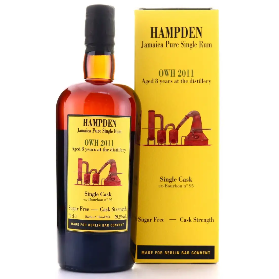 Bottle of Habitation Velier Hampden Single Cask Berlin Bar Convent OWH 2011