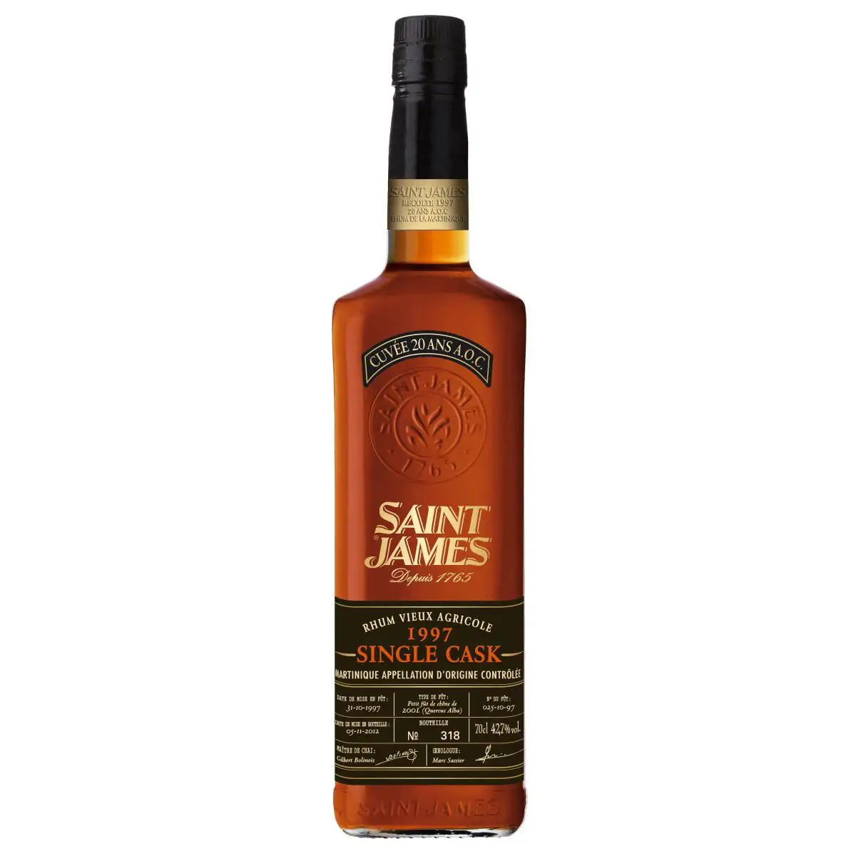 Hochauflösendes Bild von Saint James Single Cask 1997