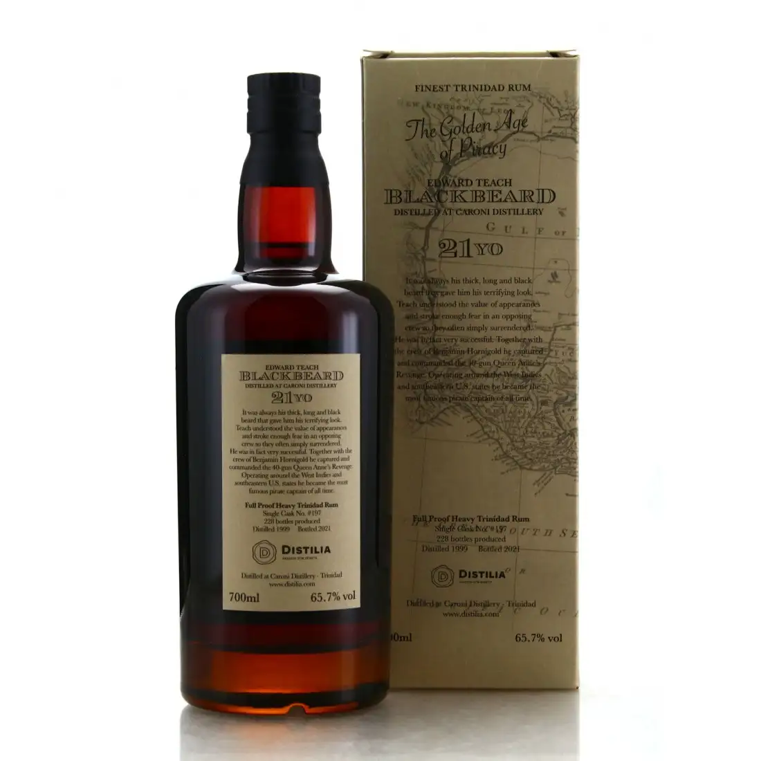 Hochauflösendes Bild von Distilia Caroni The Golden Age of Piracy Edward Teach Blackbeard 1999