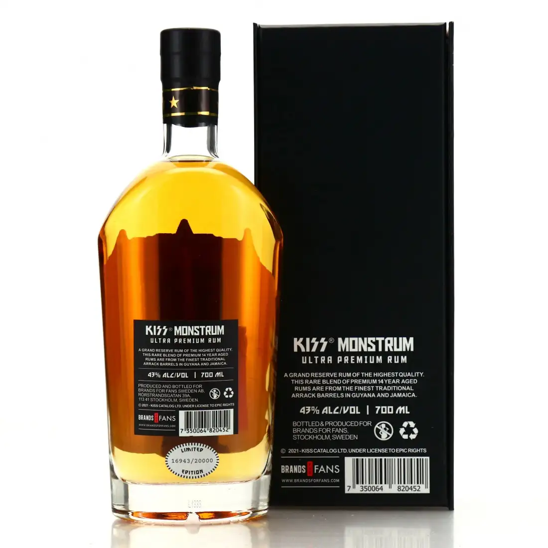 Hochauflösendes Bild von Brands For Fans Kiss Monstrum Ultra Premium Rum