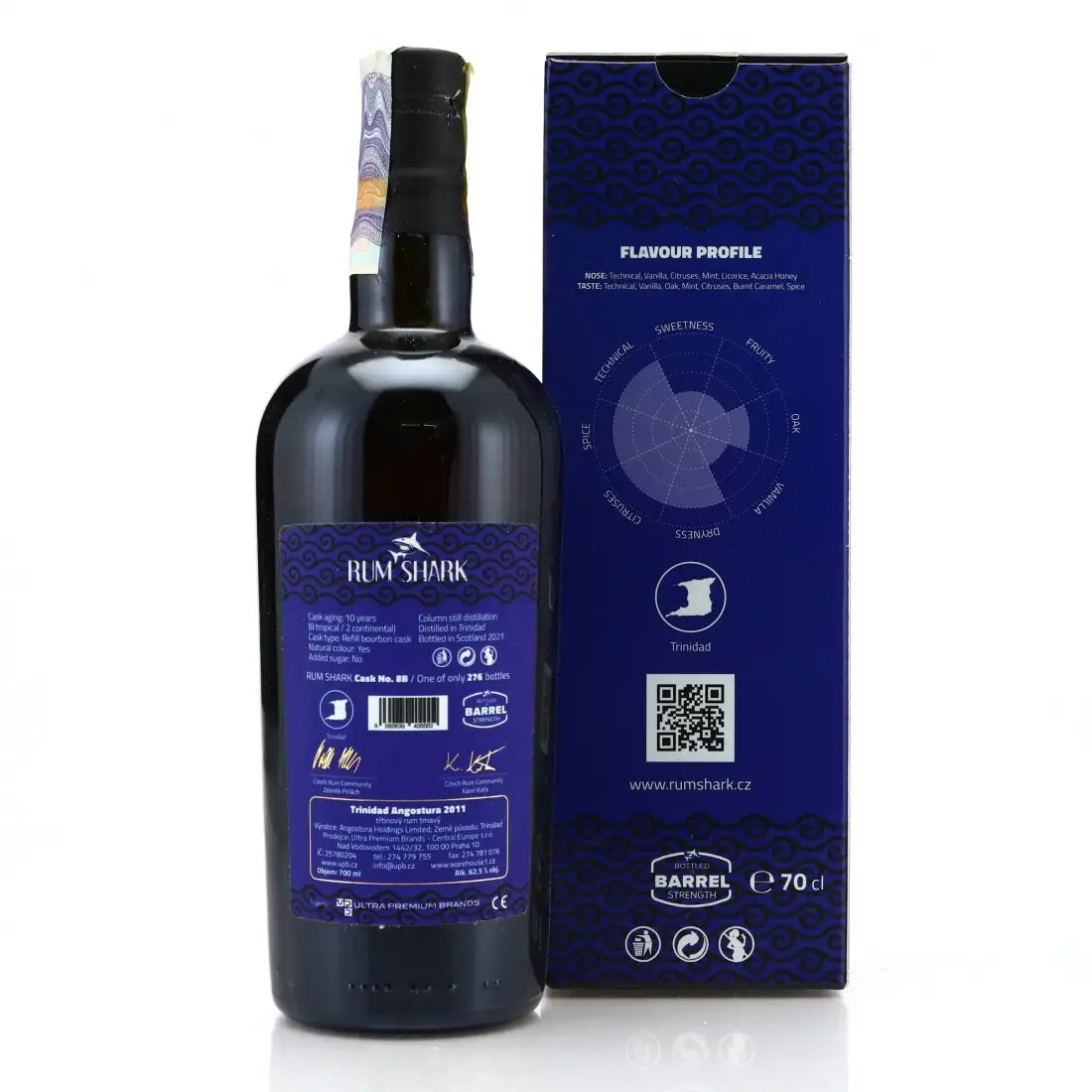 Hochauflösendes Bild von Rum Shark T.D.L Angostura 2011