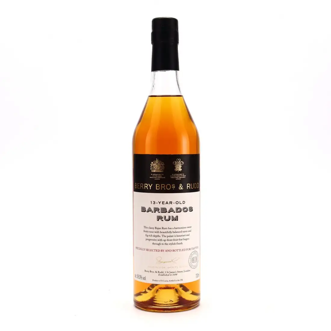 High resolution image of Berry Bros & Rudd Foursquare Barbados Rum (TasTToe) 2005