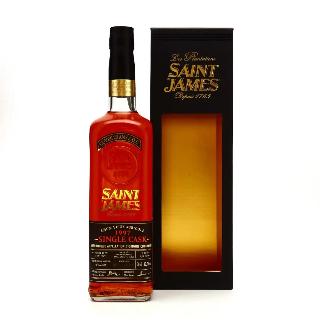Hochauflösendes Bild von Saint James Single Cask 1997