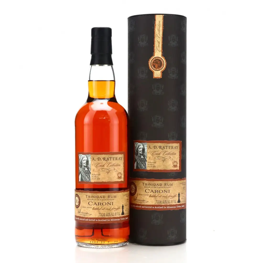 Bottle of A.D. Rattray Caroni Cask Collection for Shinanoya (Batch 1) 1997